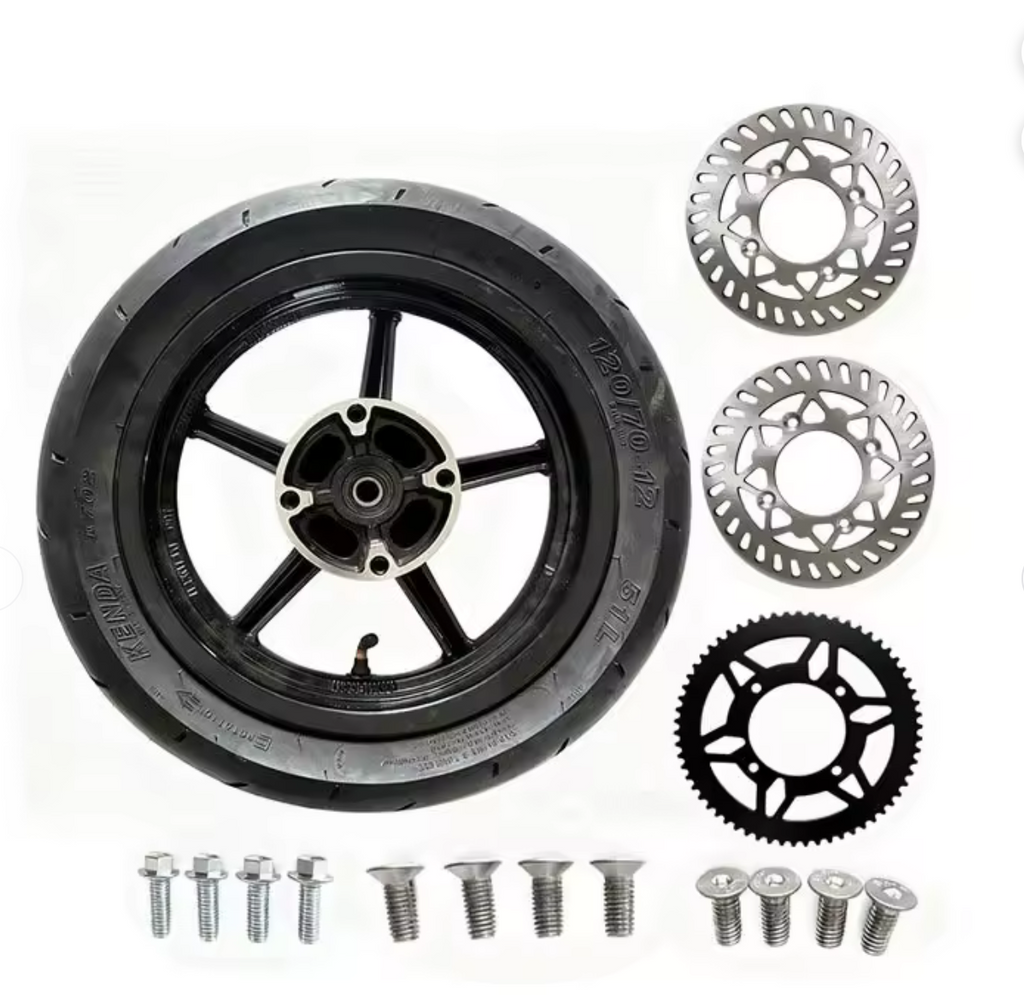 Black Tuttio/Yozma 12 Inch Wheels Set
